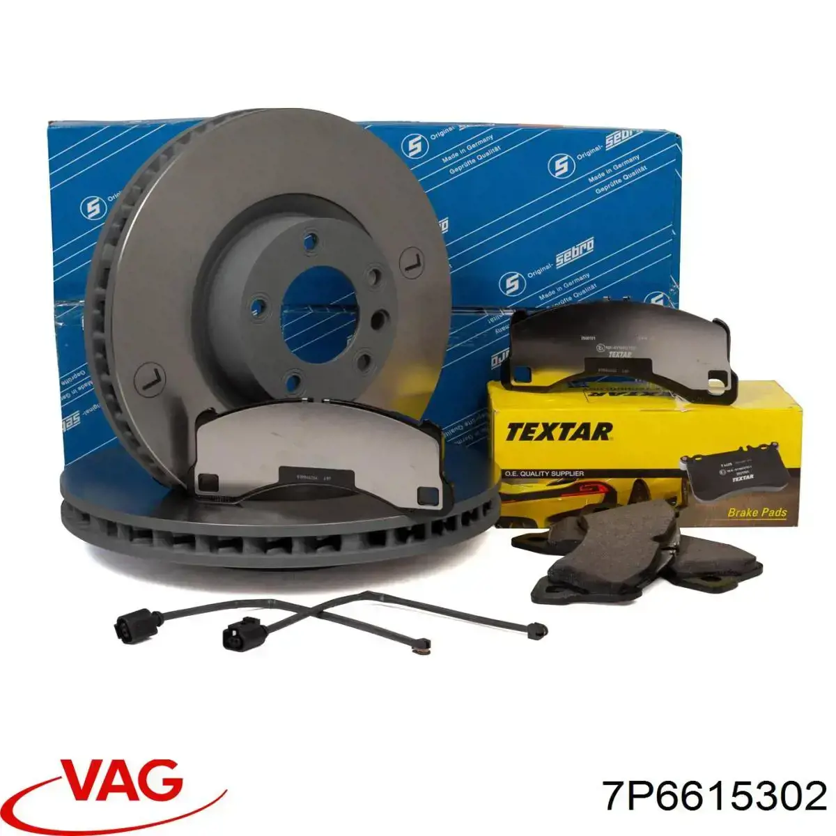 7P6615302 VAG Гальмо дискове переднє