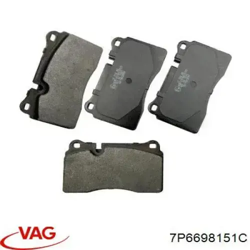 7P6698151C VAG Передні гальмівні колодки