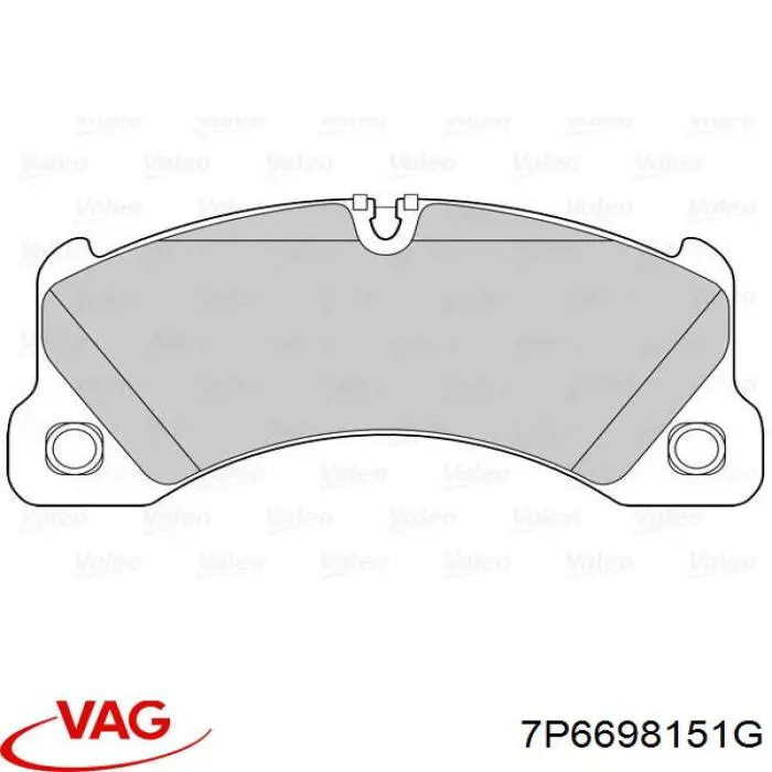 Купити 7P6698151G VAG Колодки гальмівні передні, дискові