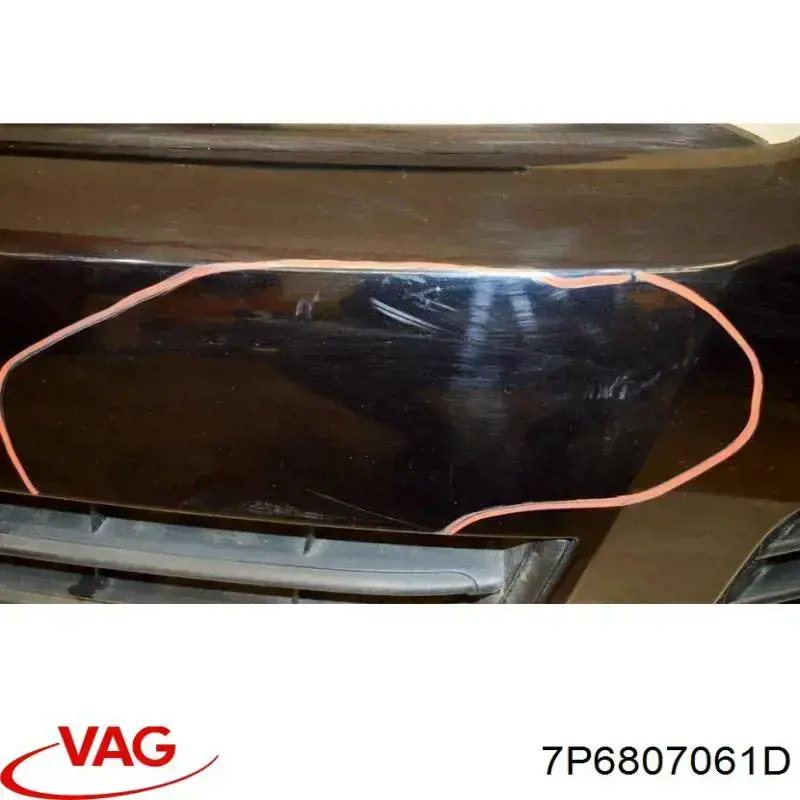 Купити 7P6807061D VAG Нижня накладка на передній бампер