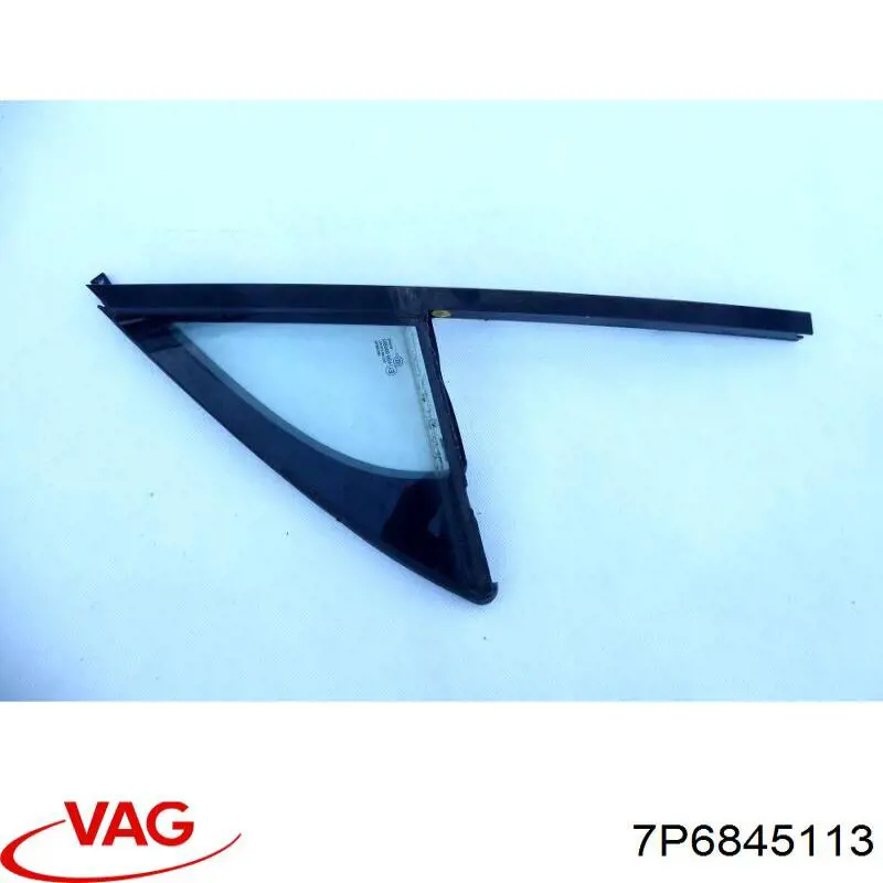 Скло-кватирка двері, задній, лівою VAG 7P6845113 ціна, від 22.50 USD