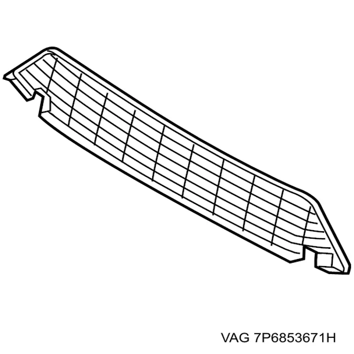 Решітка переднього бампера, центральна 30853128 AND
