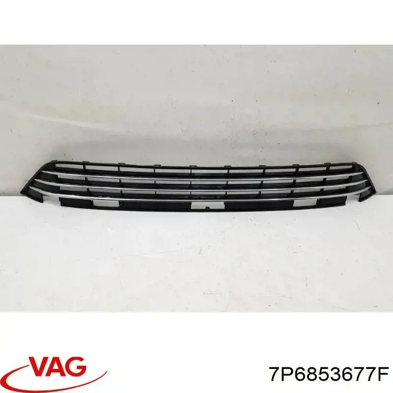 Решітка переднього бампера, центральна VAG 7P6853677F ціна, від 136.00 USD