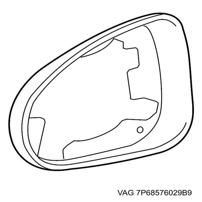 Накладка правого дзеркала заднього виду VAG 7P6857602 ціна, від 37.92 USD