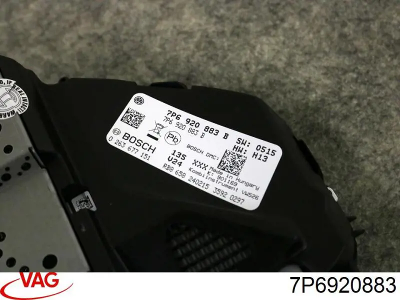 Щиток приладів додатковий VAG 7P6920883 ціна, від 281.45 USD
