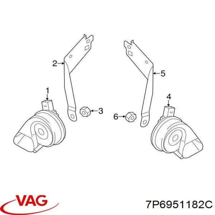  VAG 7P6951182C ціна, від 6.31 USD