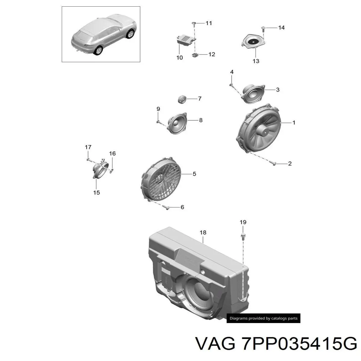  Porsche 7PP035415G ціна, від 59.53 USD
