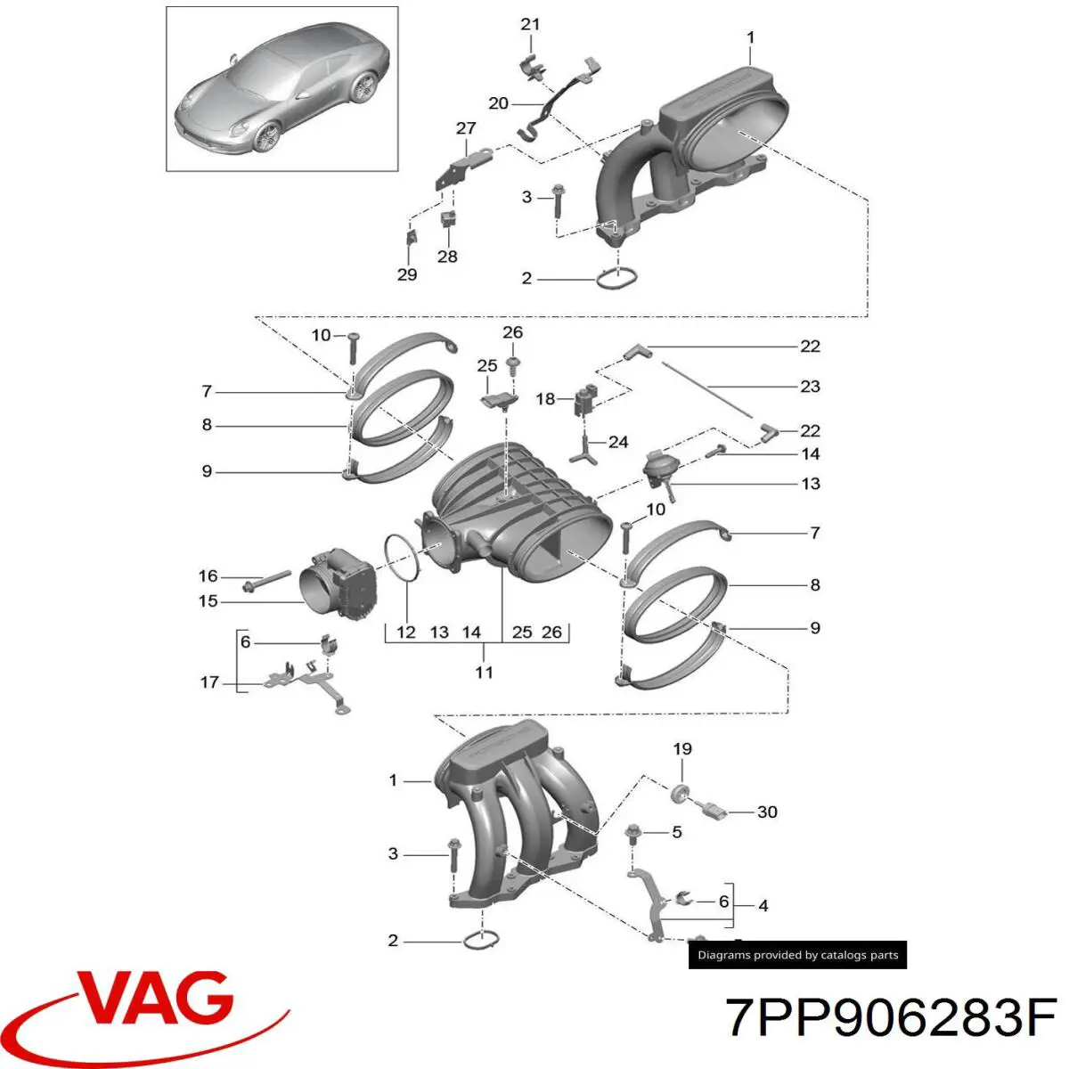  7PP906283F Porsche