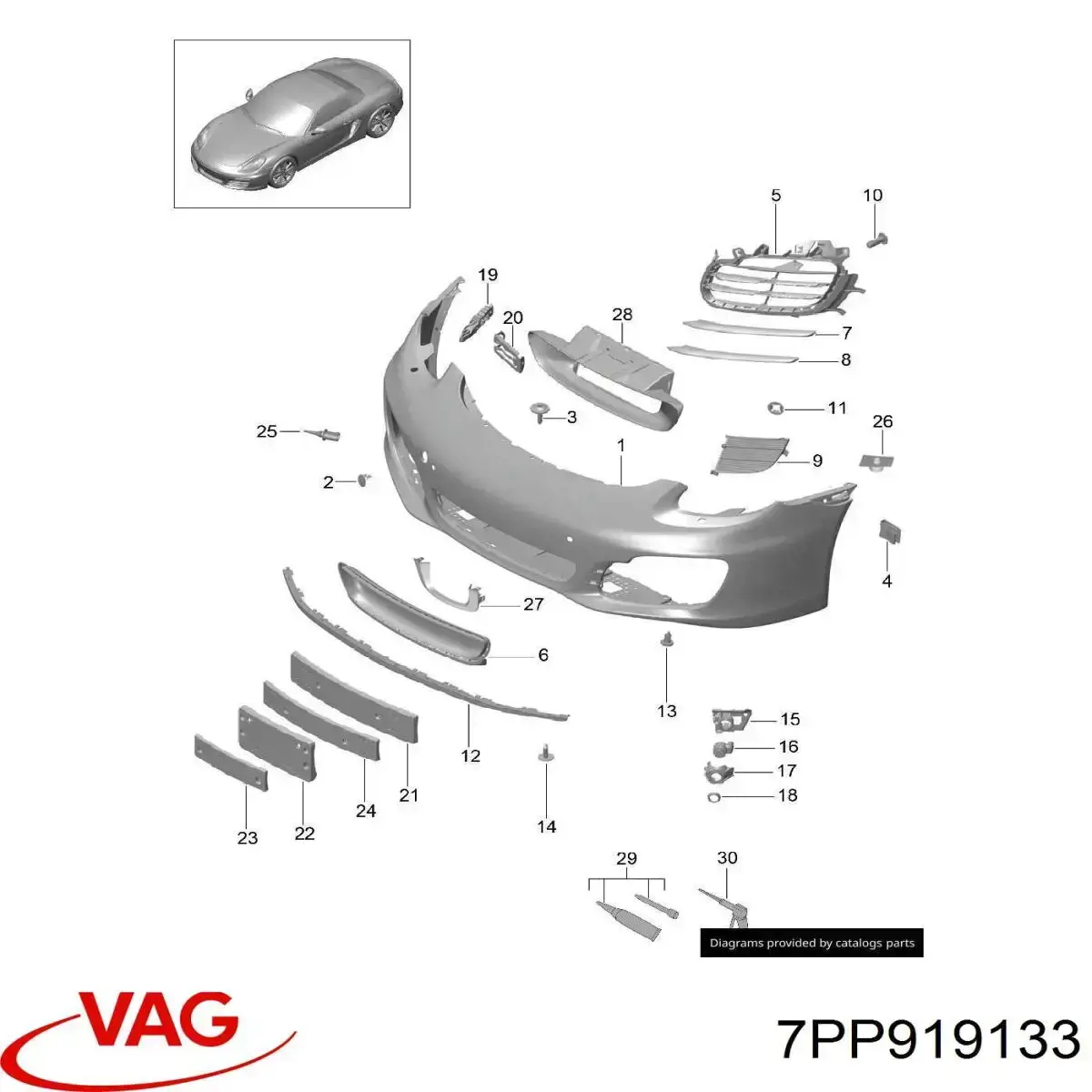  Porsche 7PP919133 ціна, від 3.28 USD