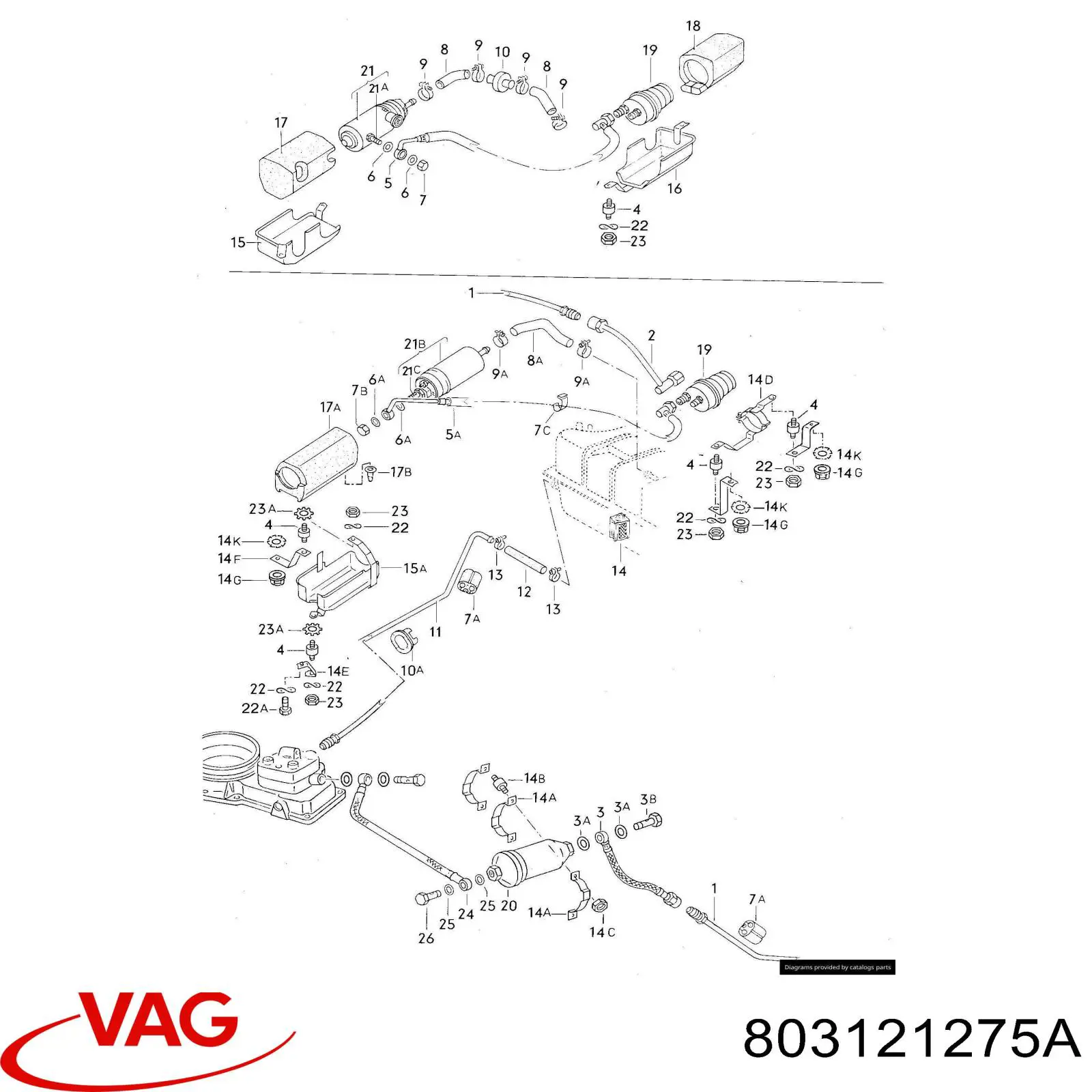  VAG 803121275A ціна, від 21.05 USD
