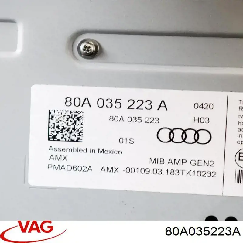 Купити 80A035223A VAG Підсилювач звуку аудіосистеми