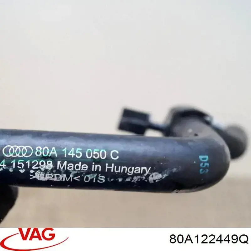 Купити 80A122449CD VAG Трубопроводи і шланги системи охолодження