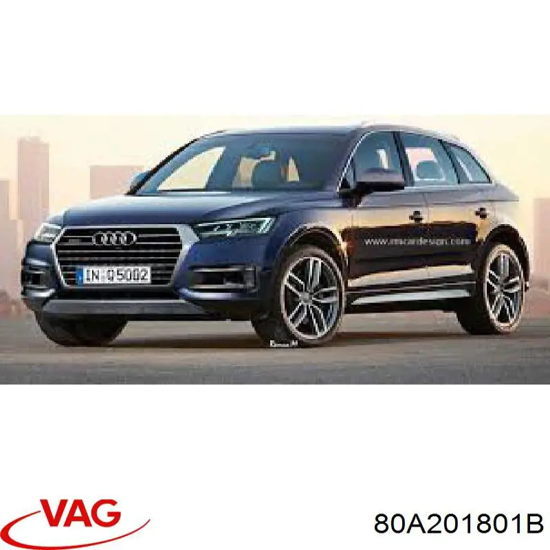 80A201801B VAG Рамка фільтра салону