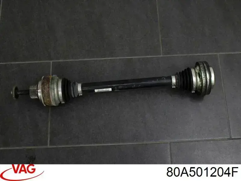 Піввісь задня, права VAG 80A501204F ціна, від 56.43 USD
