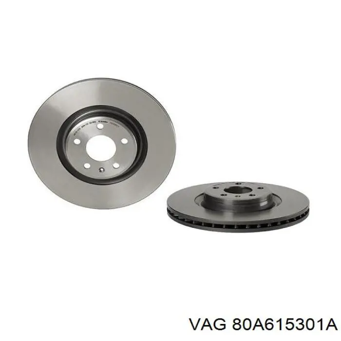 Диск переднього гальма VAG 80A615301A ціна, від 25.40 USD