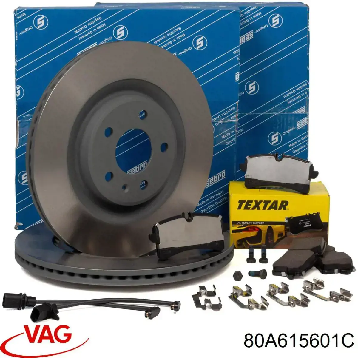 Диск гальмівний задній VAG 80A615601C