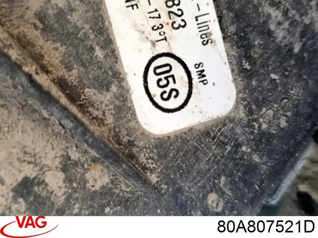 80A807521D VAG Спідниця заднього бампера
