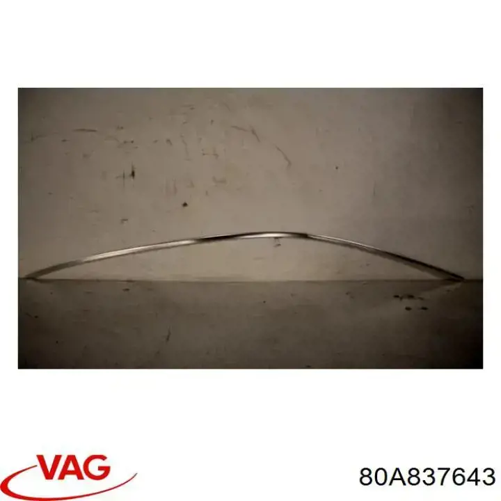 80A837643G VAG Молдинг опускного скла дверей передньої, лівої