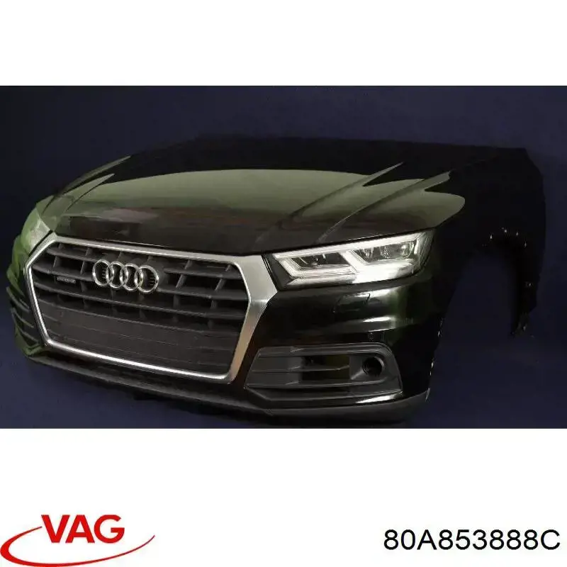 Захист бампера переднього, правий 80A853888D VAG