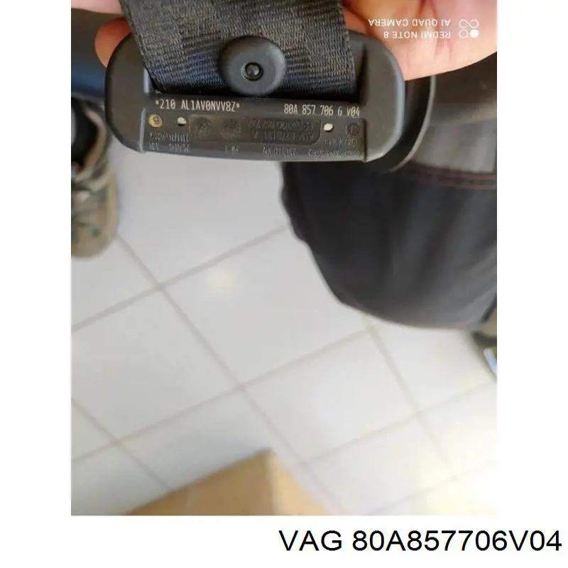 Пасок безпеки передній правий VAG 80A857706V04 ціна, від 164.65 USD