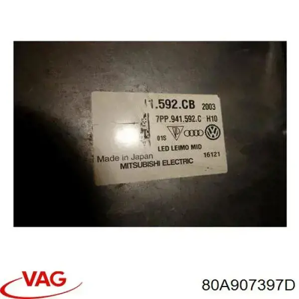 80A907397D VAG Блок упавленія автосвітла