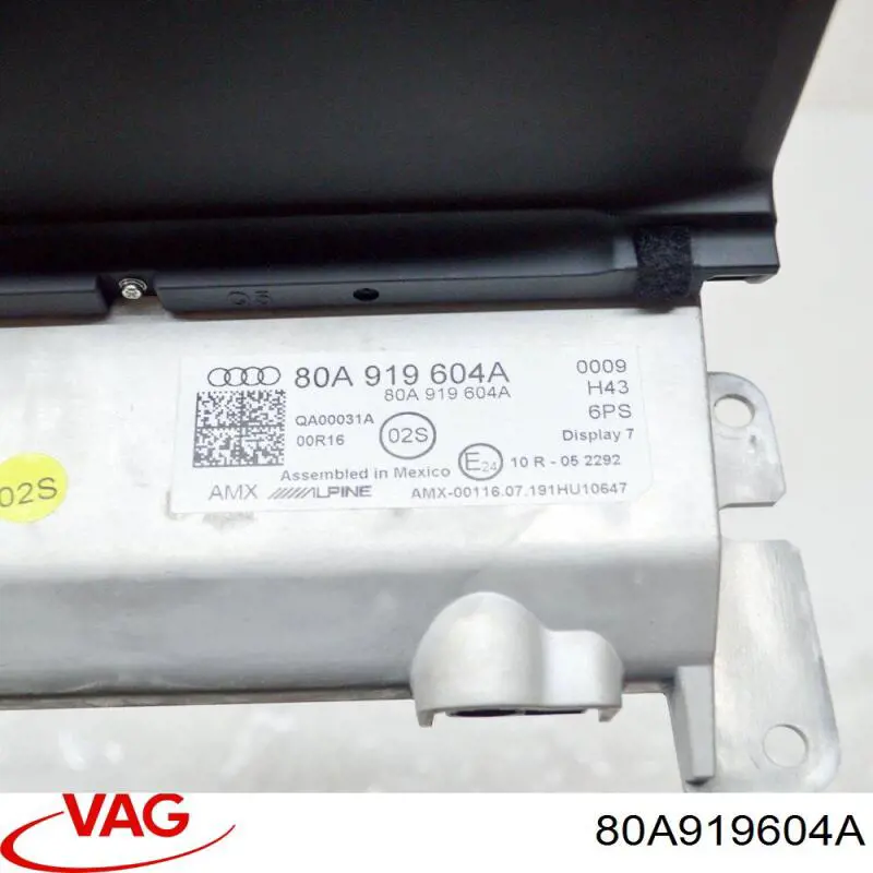 Купити 80A919604A VAG Дисплей багатофункціональний
