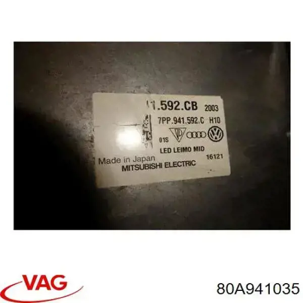 Купити 80A941035 VAG Основна фара в зборі ліва