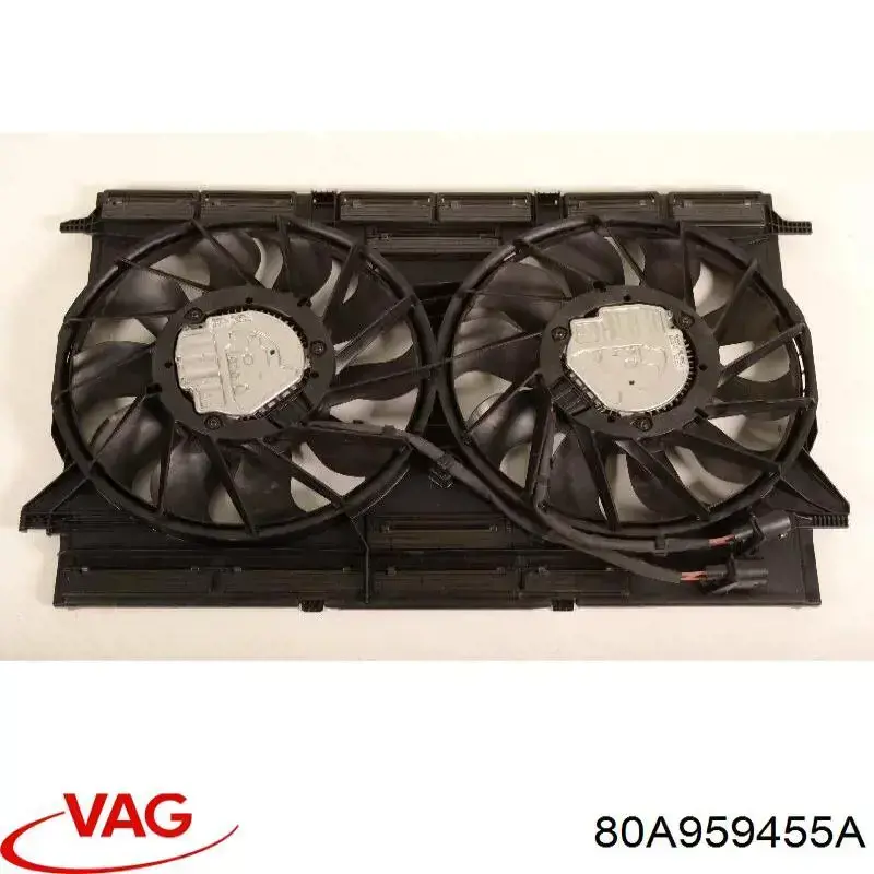 80A959455A VAG Електровентилятор охолодження в зборі (двигун + крильчатка), лівий