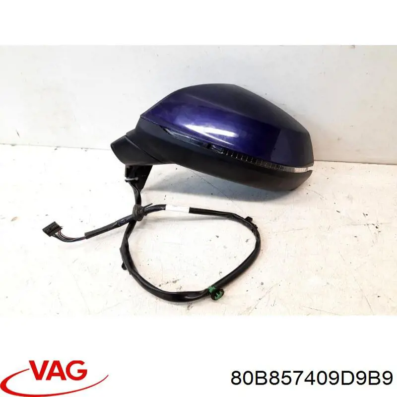 Ліве бічне дзеркало VAG 80B857409D ціна, від 216.86 USD