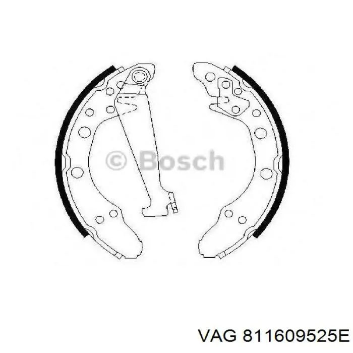 Колодки гальмові задні, барабанні VAG 811609525E ціна, від 14.87 USD