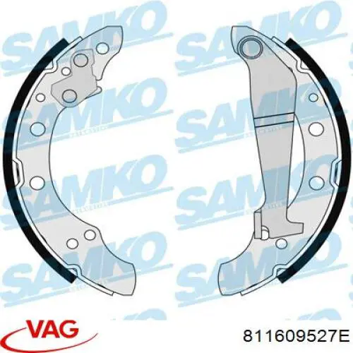 Колодки гальмові задні, барабанні VAG 811609527E ціна, від 15.17 USD