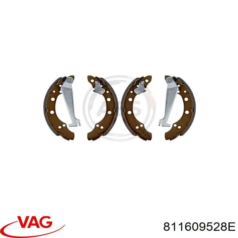 Купити 811609528E VAG Колодки гальмові задні, барабанні