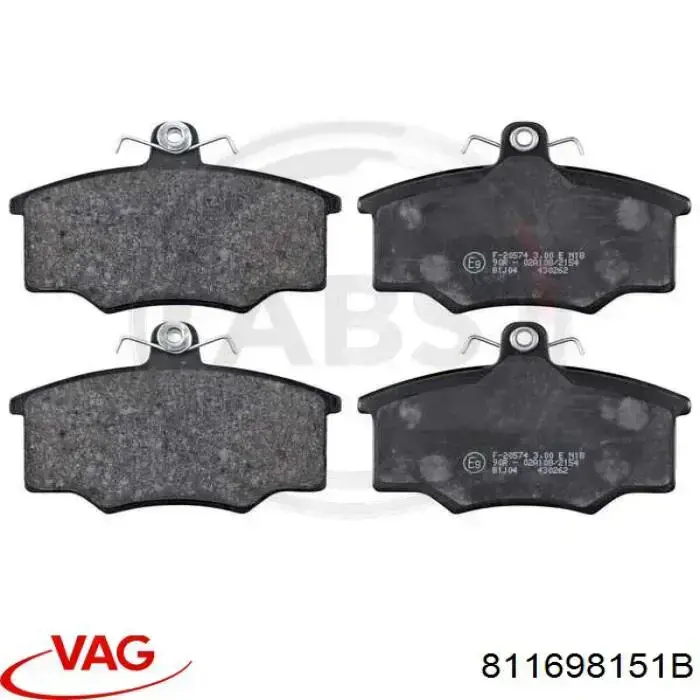 Гальмівні колодки VAG 811698151B ціна, від 15.20 USD