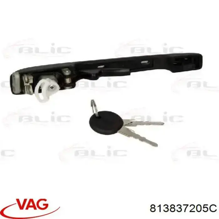 Купити 813837205C VAG Ручка передньої двері зовнішня ліва