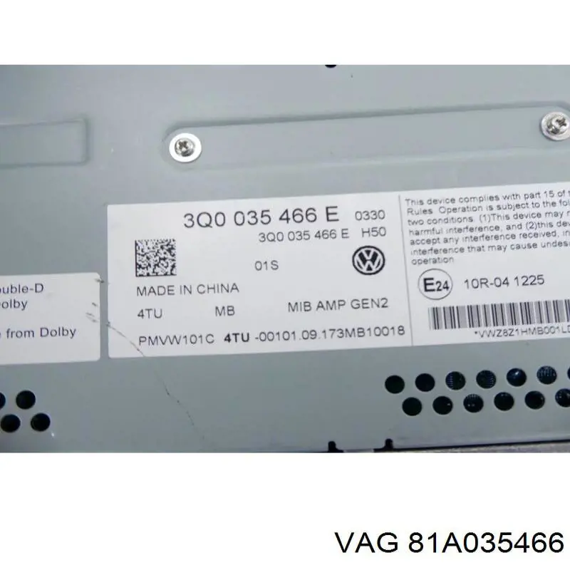  VAG 81A035466 ціна, від 465.56 USD