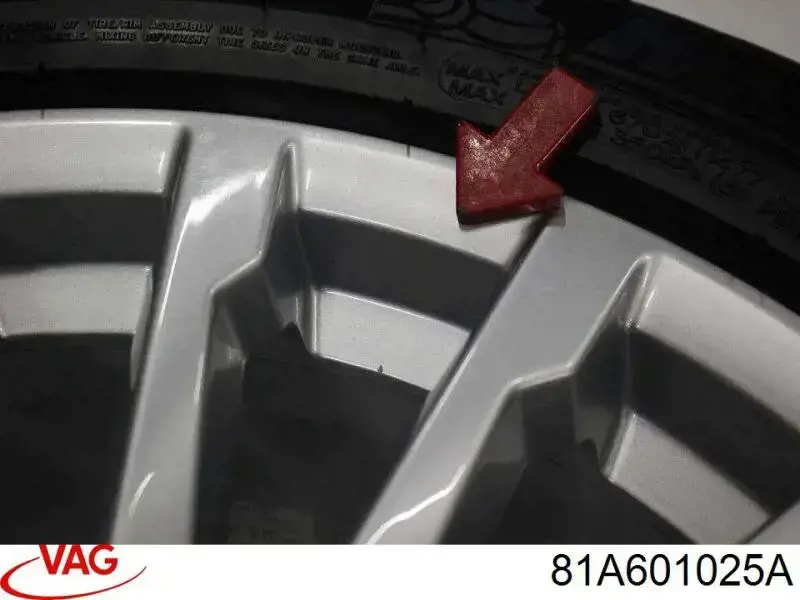 Диски литі (легкосплавні, титанові) VAG 81A601025A