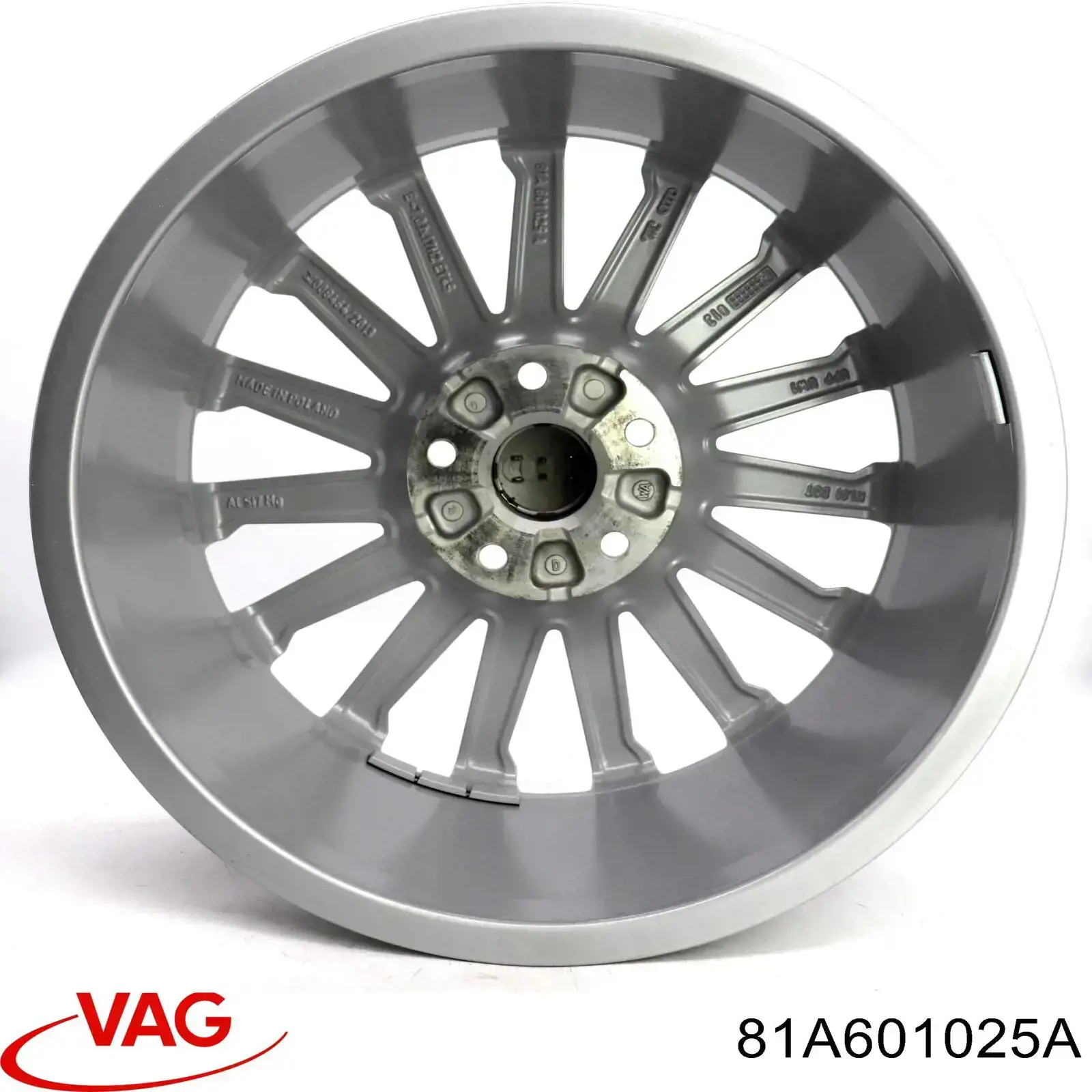 Диски колісні литі (легкосплавні, титанові) VAG 81A601025A ціна, від  USD