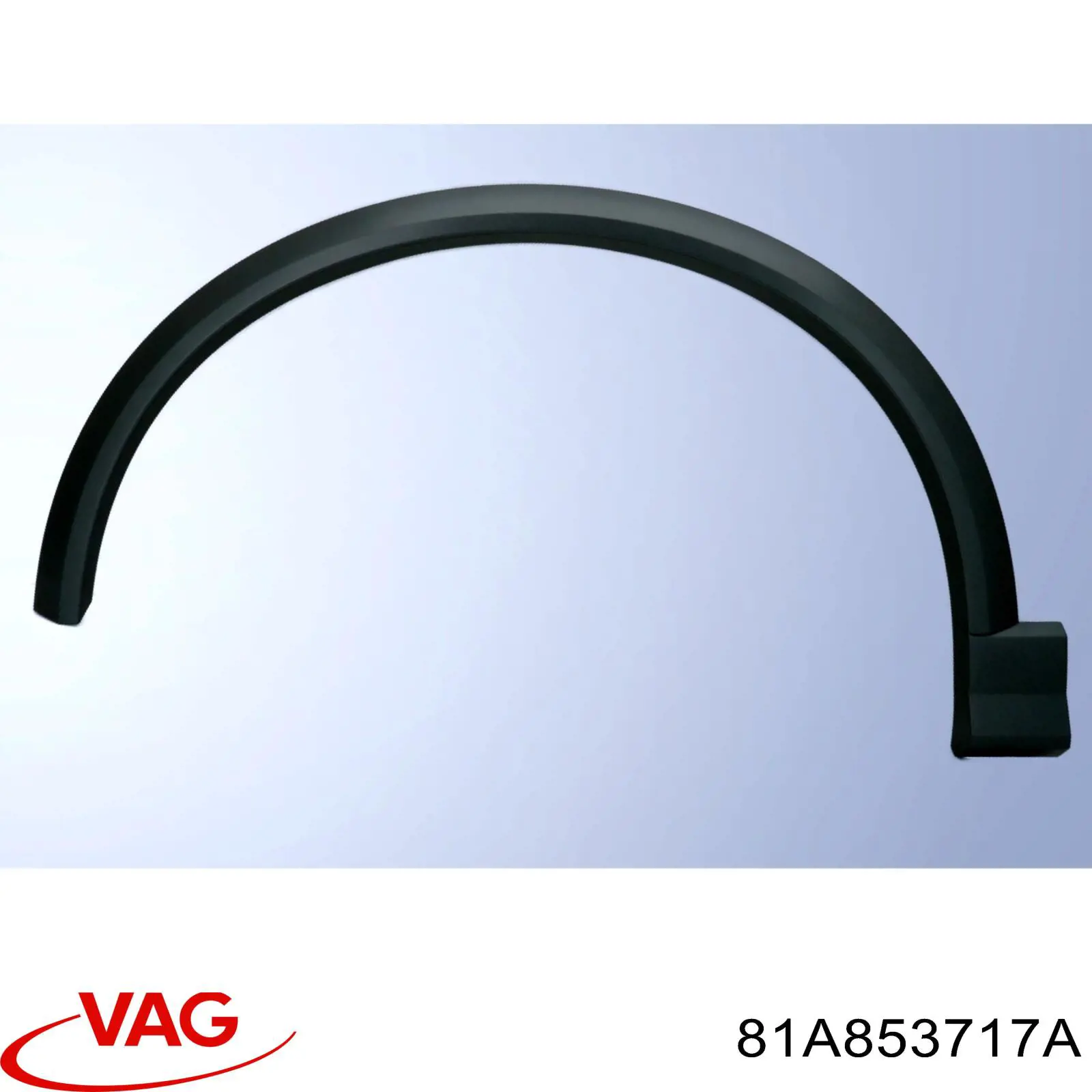 Накладка передньої лівої арки колеса VAG 81A853717A ціна, від 31.66 USD
