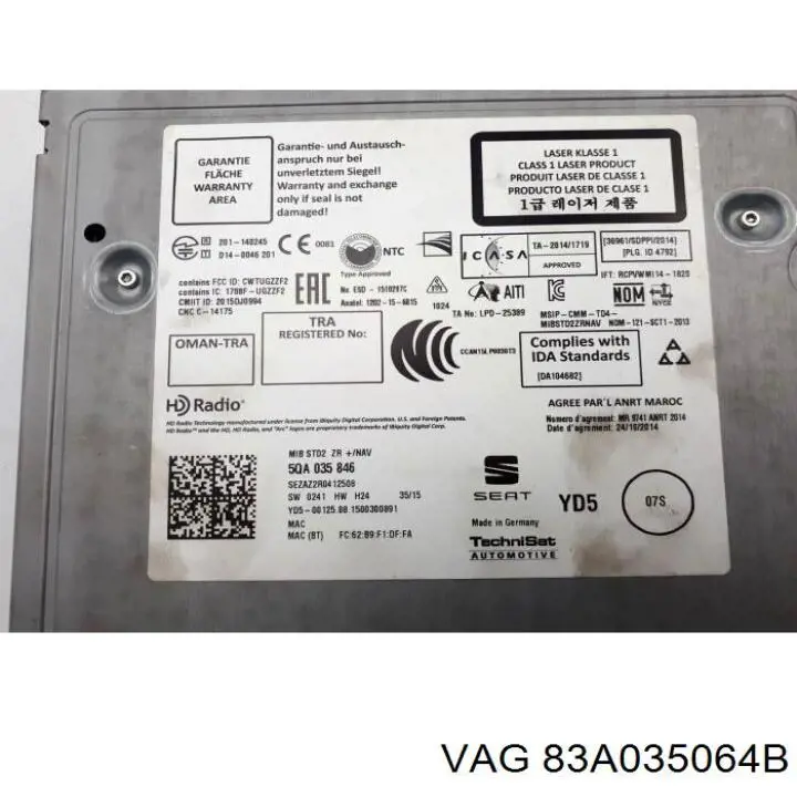  VAG 83A035064 ціна, від 516.59 USD