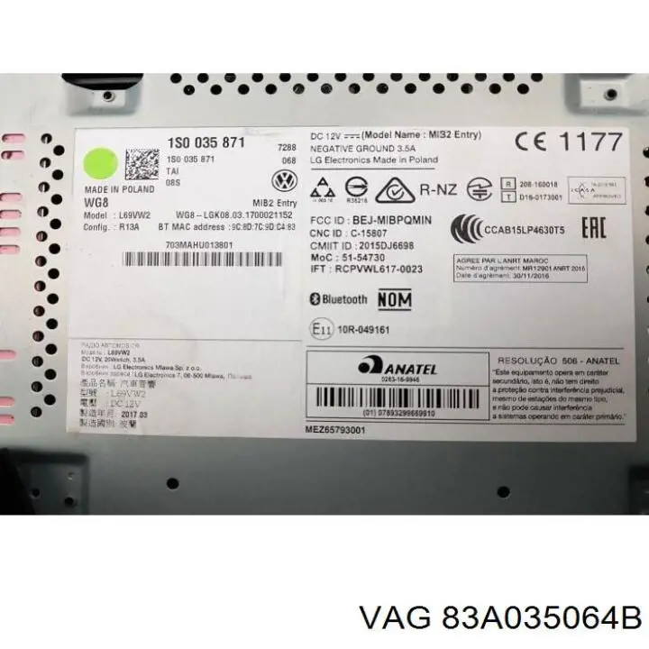 Купити 83A035064 VAG 
