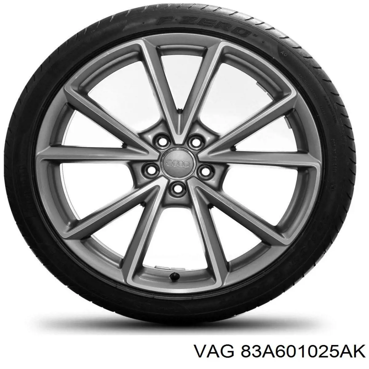 Диски колісні литі (легкосплавні, титанові) VAG 83A601025AK ціна, від 2170.43 USD