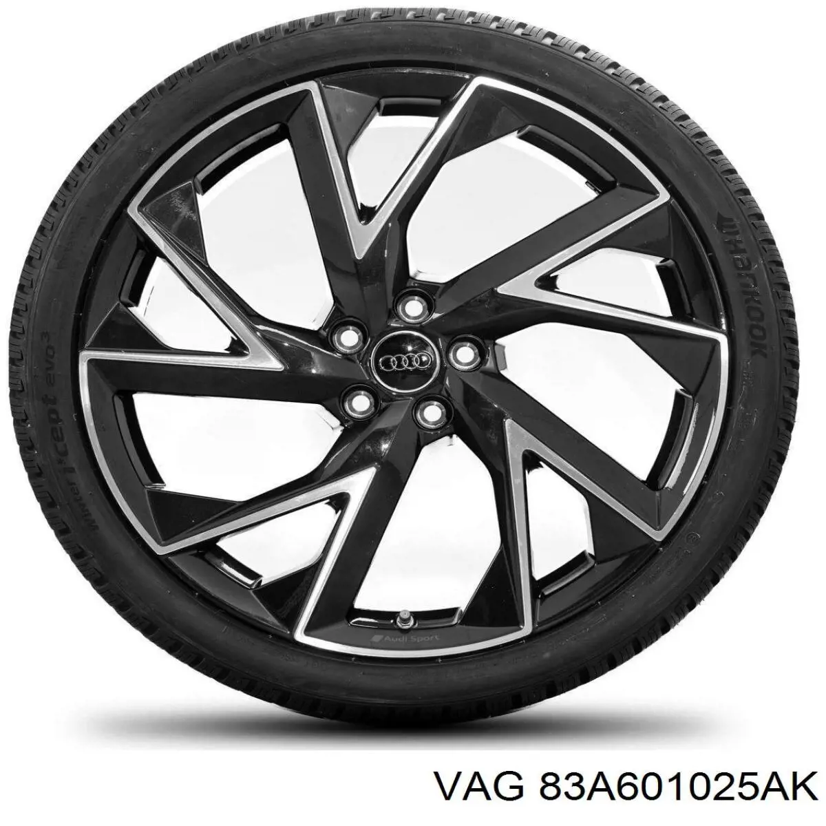 Диски колісні литі (легкосплавні, титанові) 83A601025AK VAG