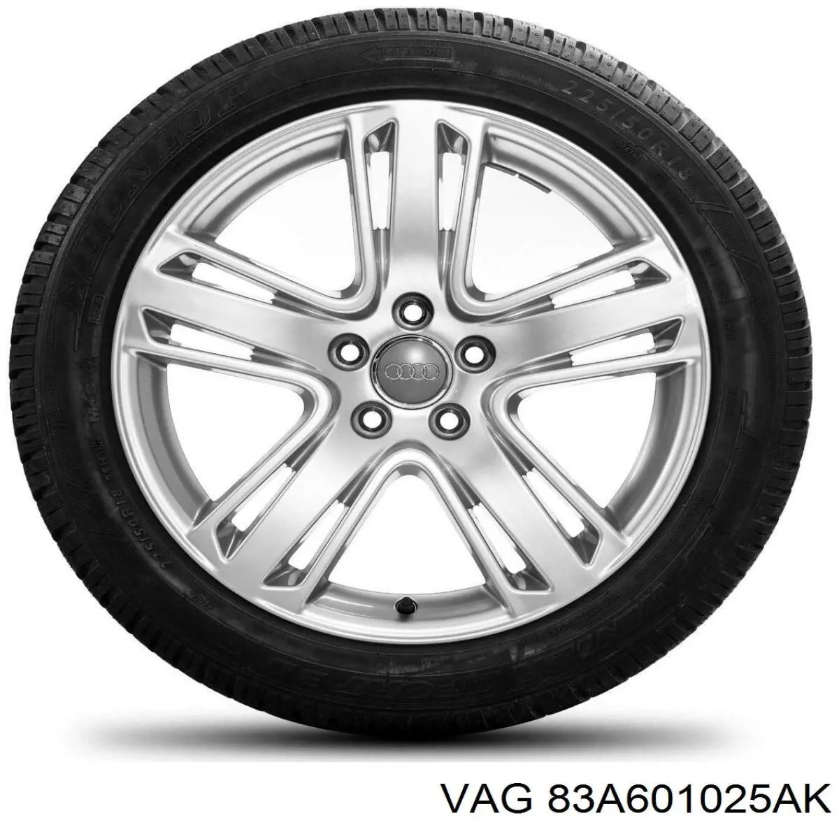 Купити 83A601025AK VAG Диски колісні литі (легкосплавні, титанові)