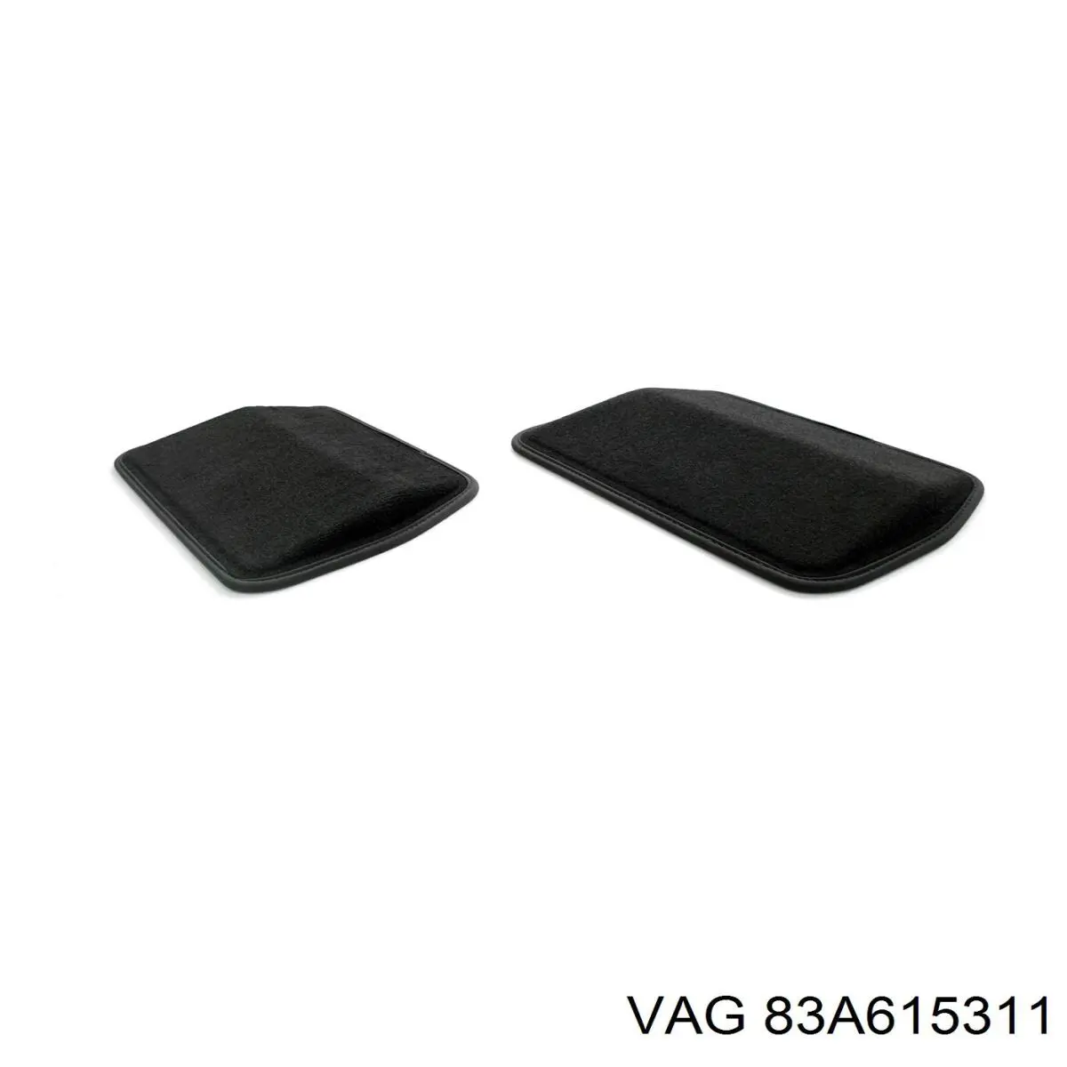 Купити 83A615311 VAG Захист гальмівного диска, переднього, лівого