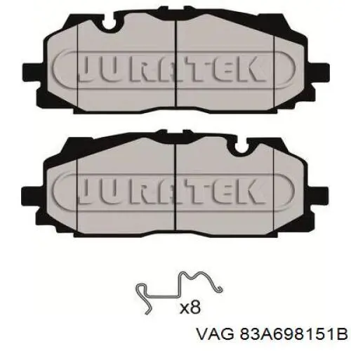 Тормозні колодки VAG 83A698151B