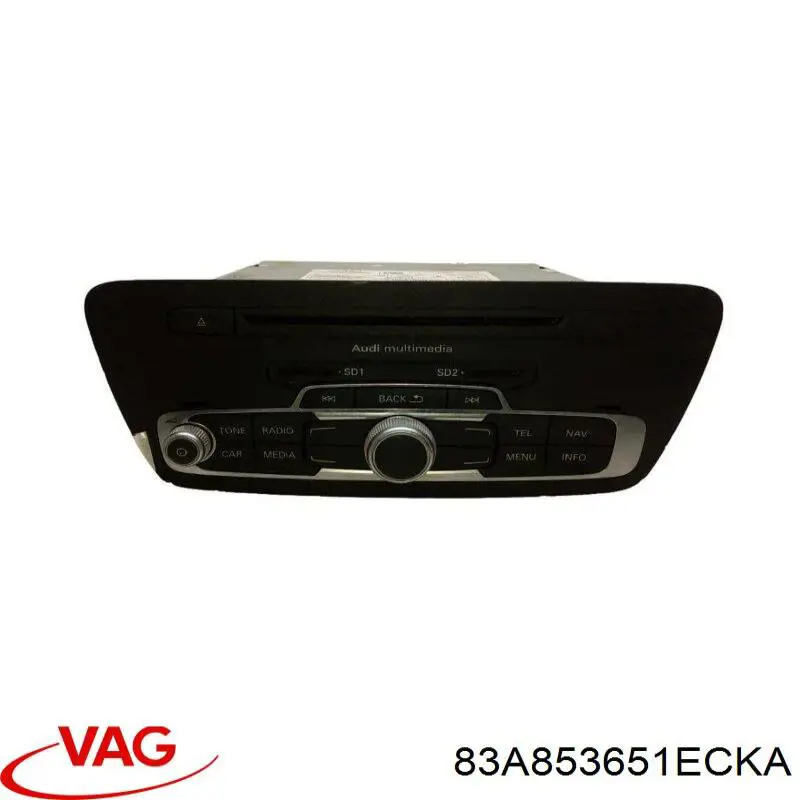 83A853651ECKA VAG Решітка радіатора