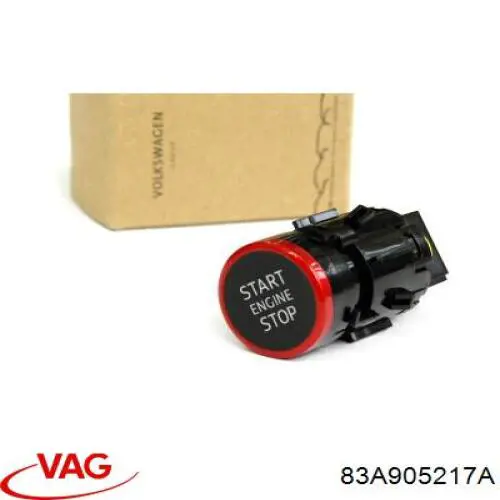 Кнопка запуску двигуна VAG 83A905217A ціна, від 71.32 USD