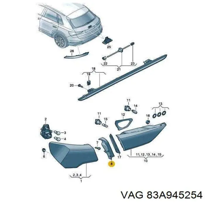 83A945254 VAG 