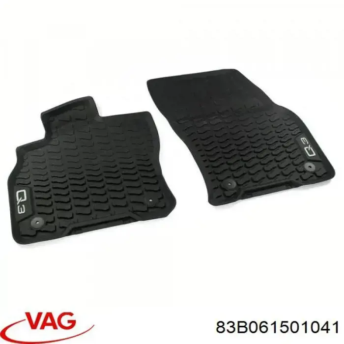 Килимок передній, комплект 2 шт. VAG 83B061501041 ціна, від 91.35 USD