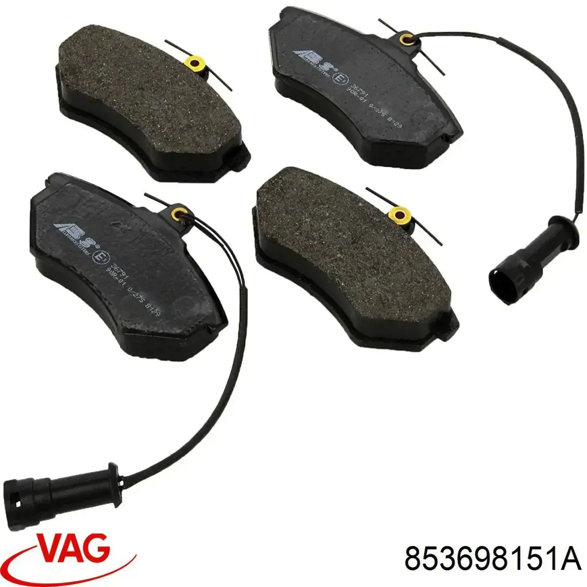 Купити 853698151A VAG Колодки гальмівні передні, дискові